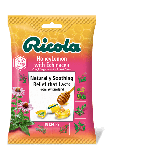 Pastillas para la tos Ricola Honey Lemon with Echinacea