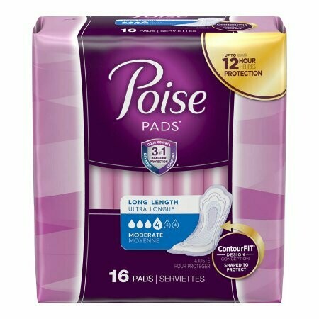 Toallas Poise Pads Long Length