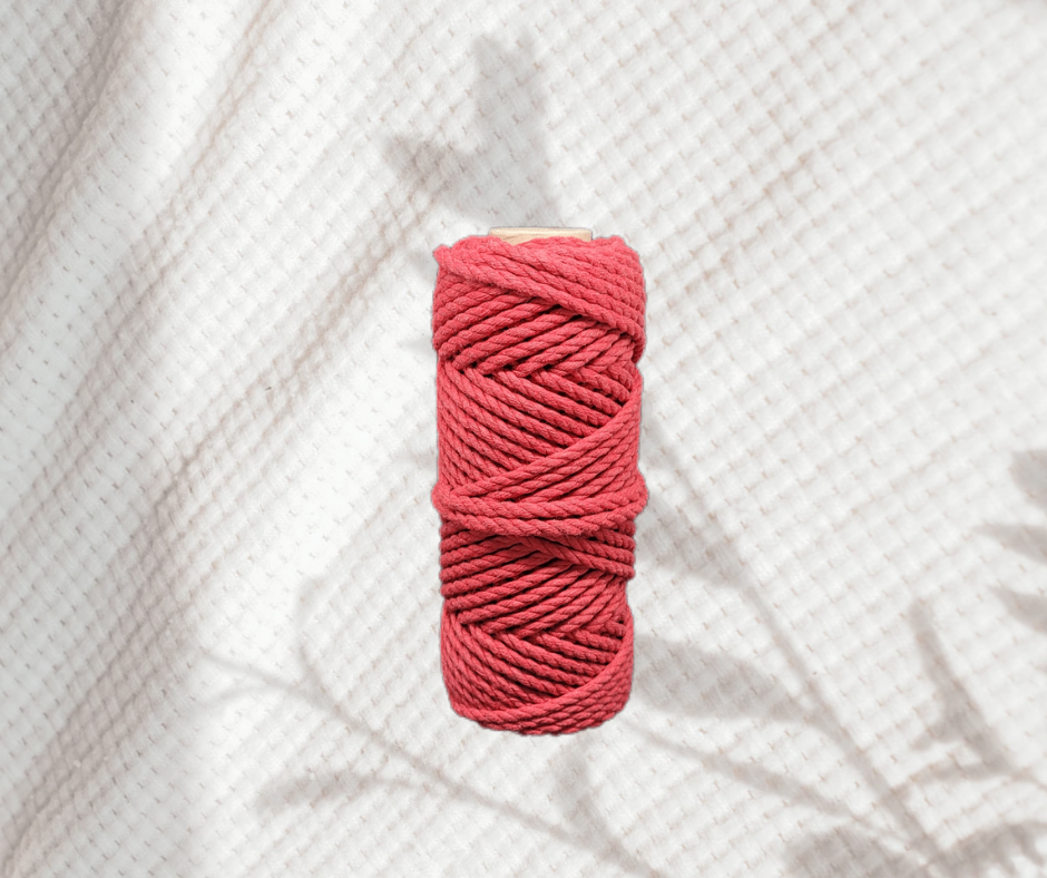 Hilo Macramé 5mm 3 hebras rollo de 50 yds