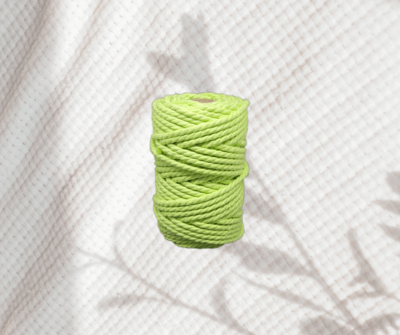 Hilo Macramé 5mm 3 hebras rollo de 50 yds