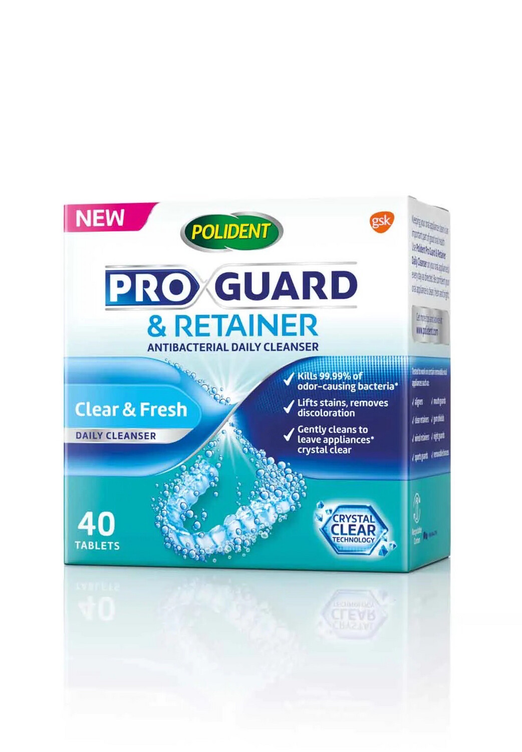 Polident Pro Guard & Retainer Clear & Fresh