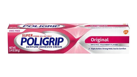 Poligrip Denture Adhesive Cream Original