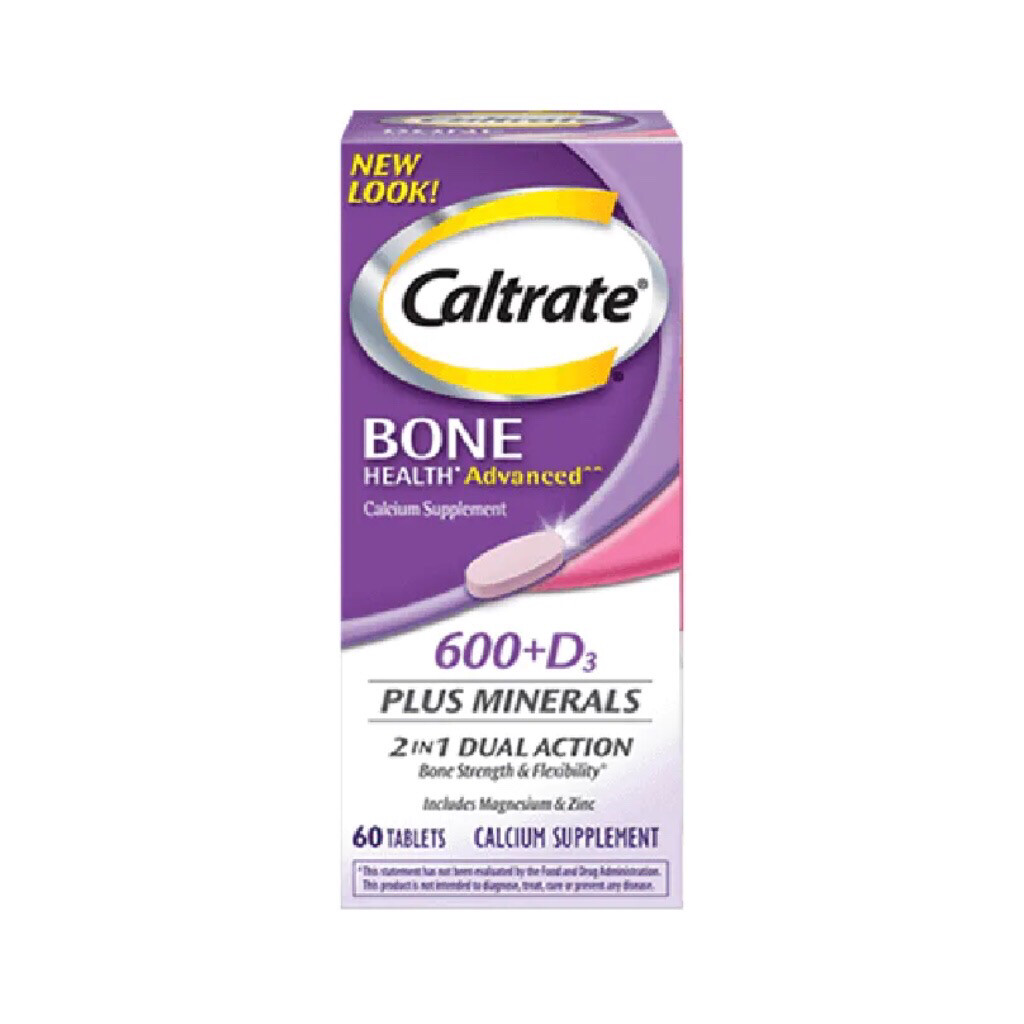 Caltrate 600 +D3 Plus Minerals 60 Tabletas