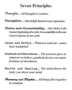 7 Principles Skills for Life Chart