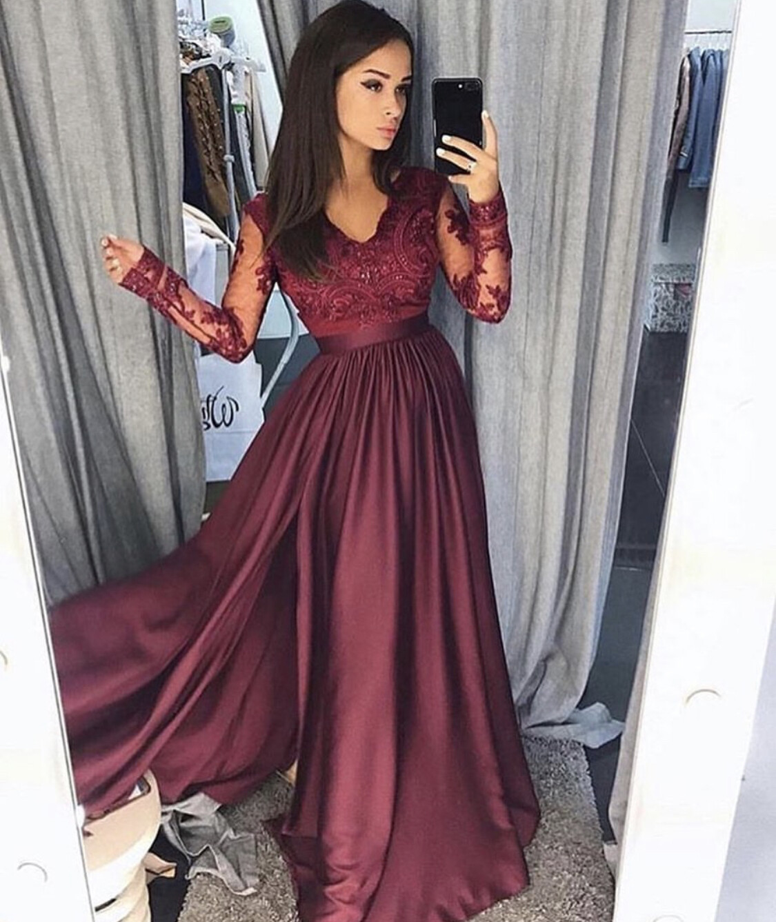 Robe de soirée Bordeaux