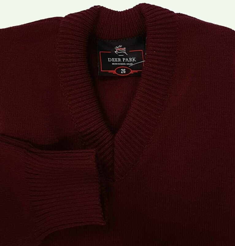 Plain V-Neck School Jumper