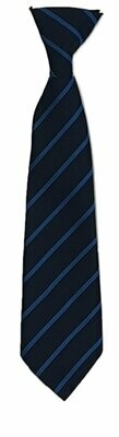 School Tie - Navy with Single Blue Stripe