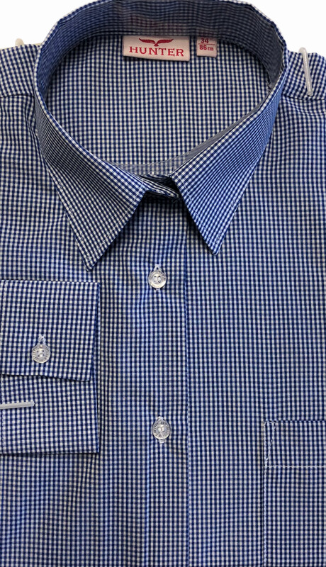 Gingham Long Sleeve School Blouse