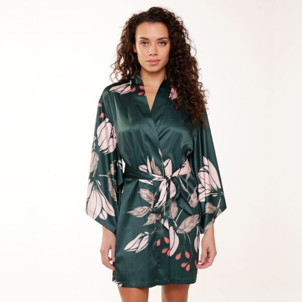 Lingadore Satin Print Kimono