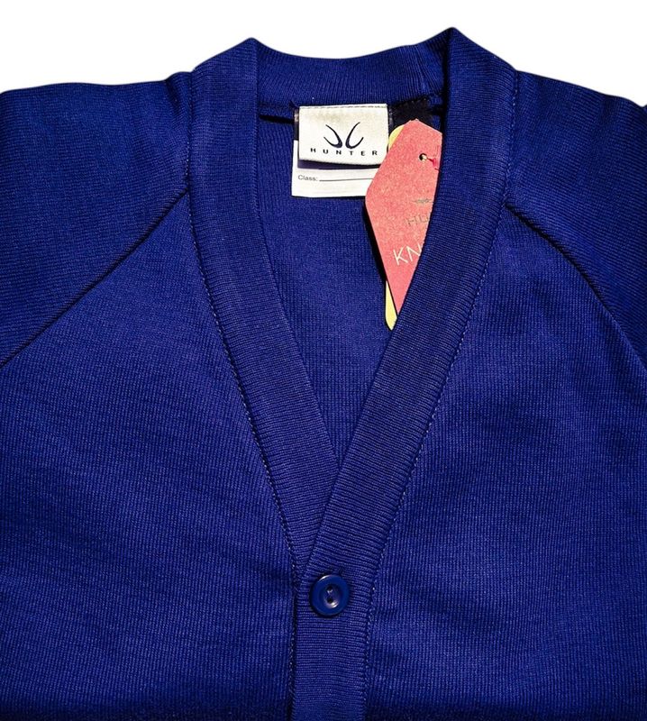 Cotton Mix V-Neck School Cardigan