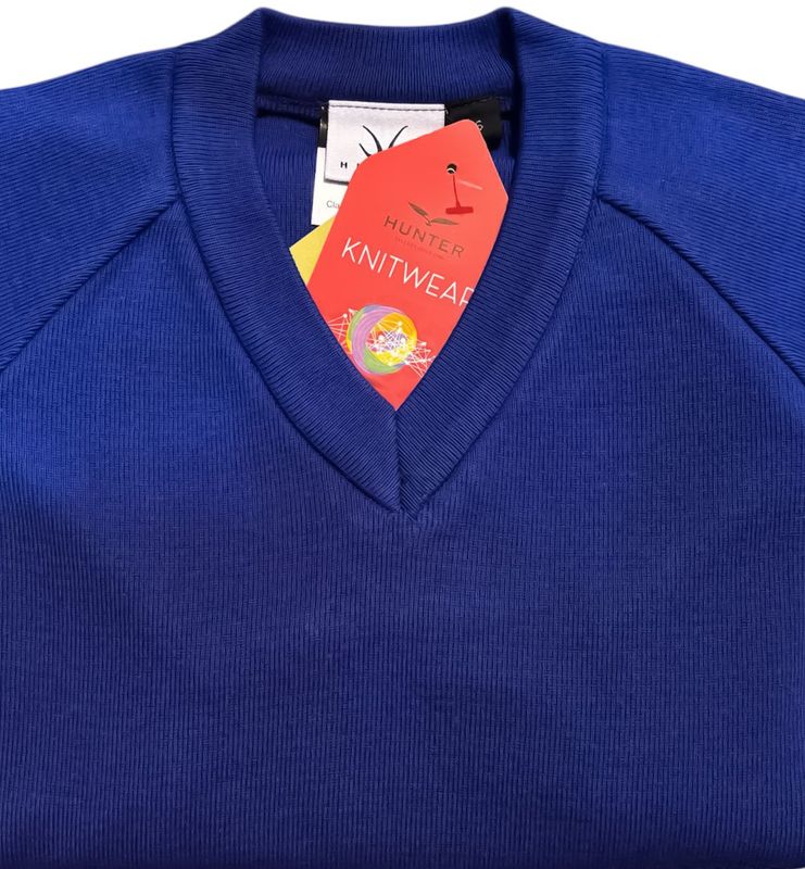 V-Neck Cotton Mix School Jumper