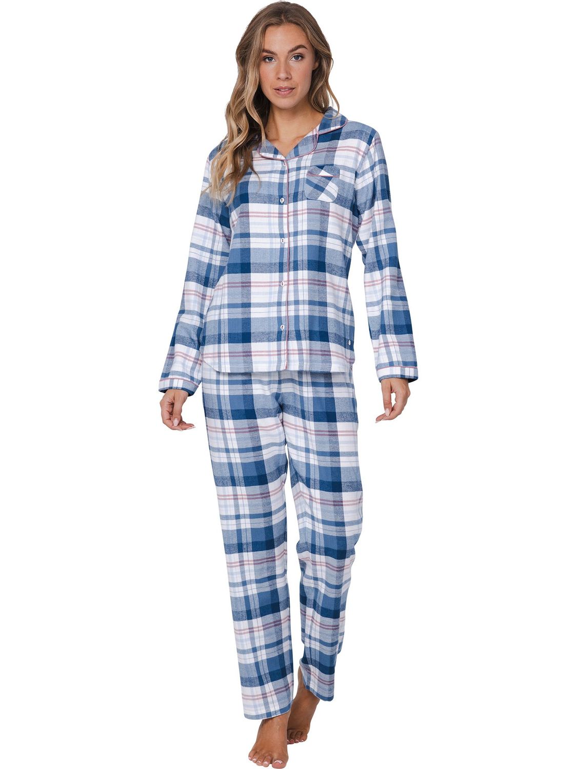 Pastunette Check Flannel Pyjamas