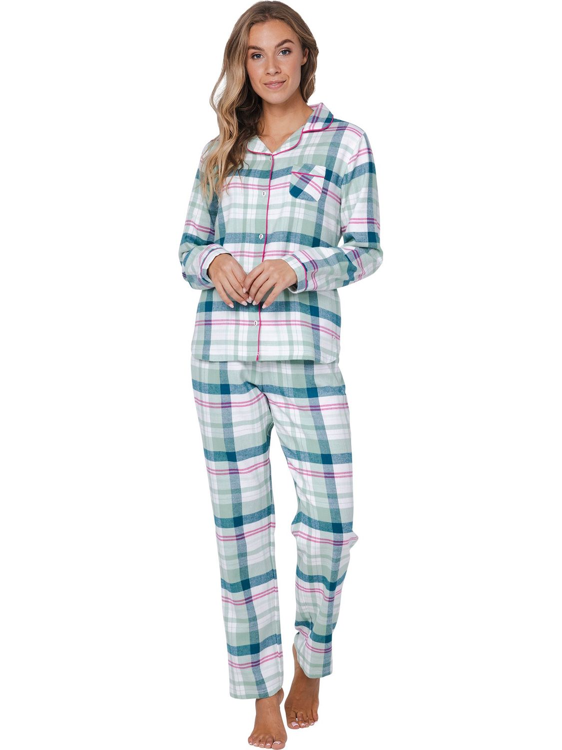 Pastunette Check Flannel Pyjamas
