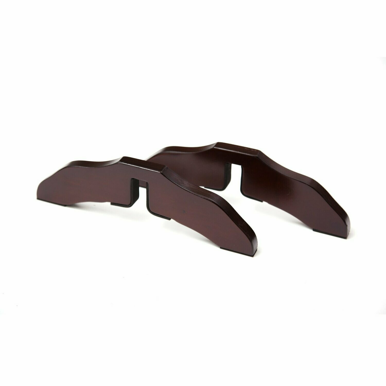 360˚ Configurable Dog Gate Support Feet - Pair, Finish: Walnut