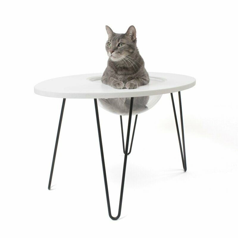 Hauspanther NestEgg Raised Cat Bed & Side Table