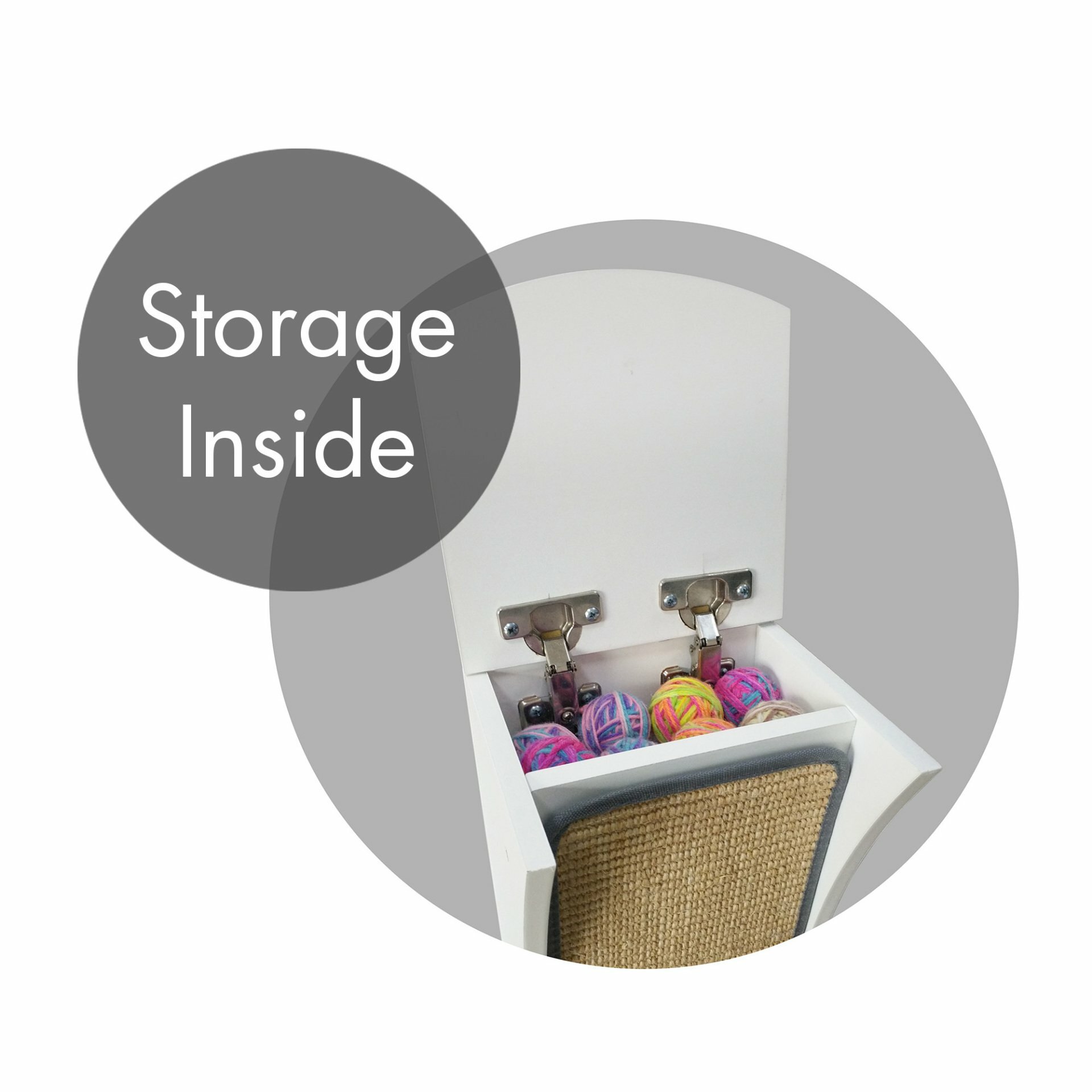 Hauspanther CATchall Wall-mounted Cat Scratcher, Perch & Storage