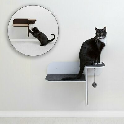 Hauspanther Step Perch Wall-mounted Cat Perch, Scratcher & Lounge