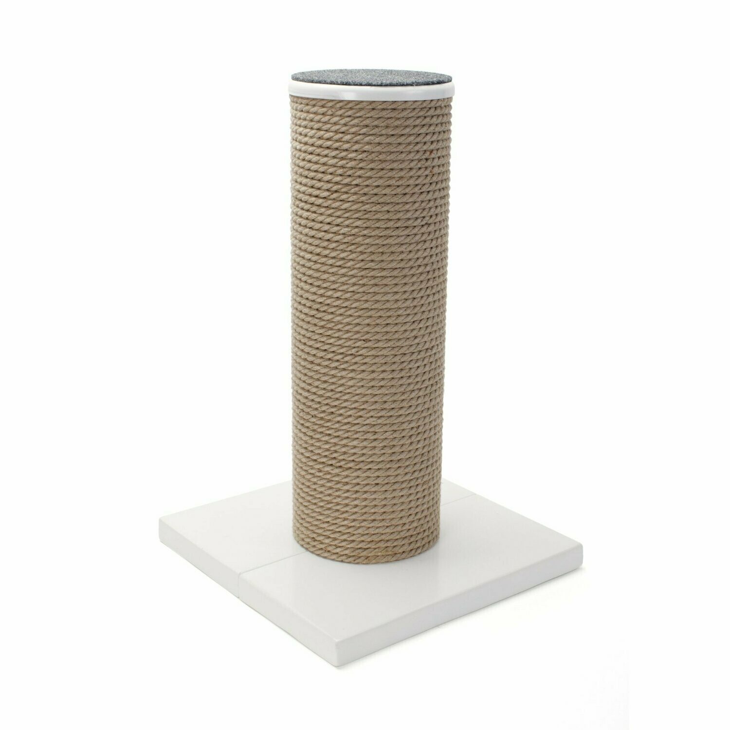 Hauspanther MaxScratch Oversized Cat Scratching Post & Perch, Color: White