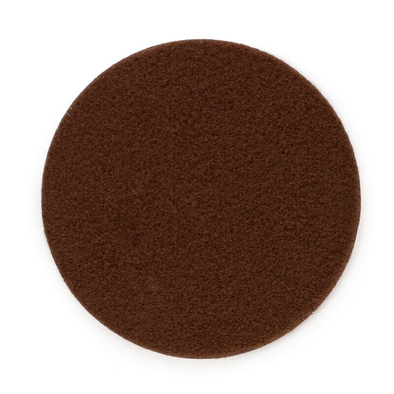 Round Felt Pad for MaxScratch, Color: Brown