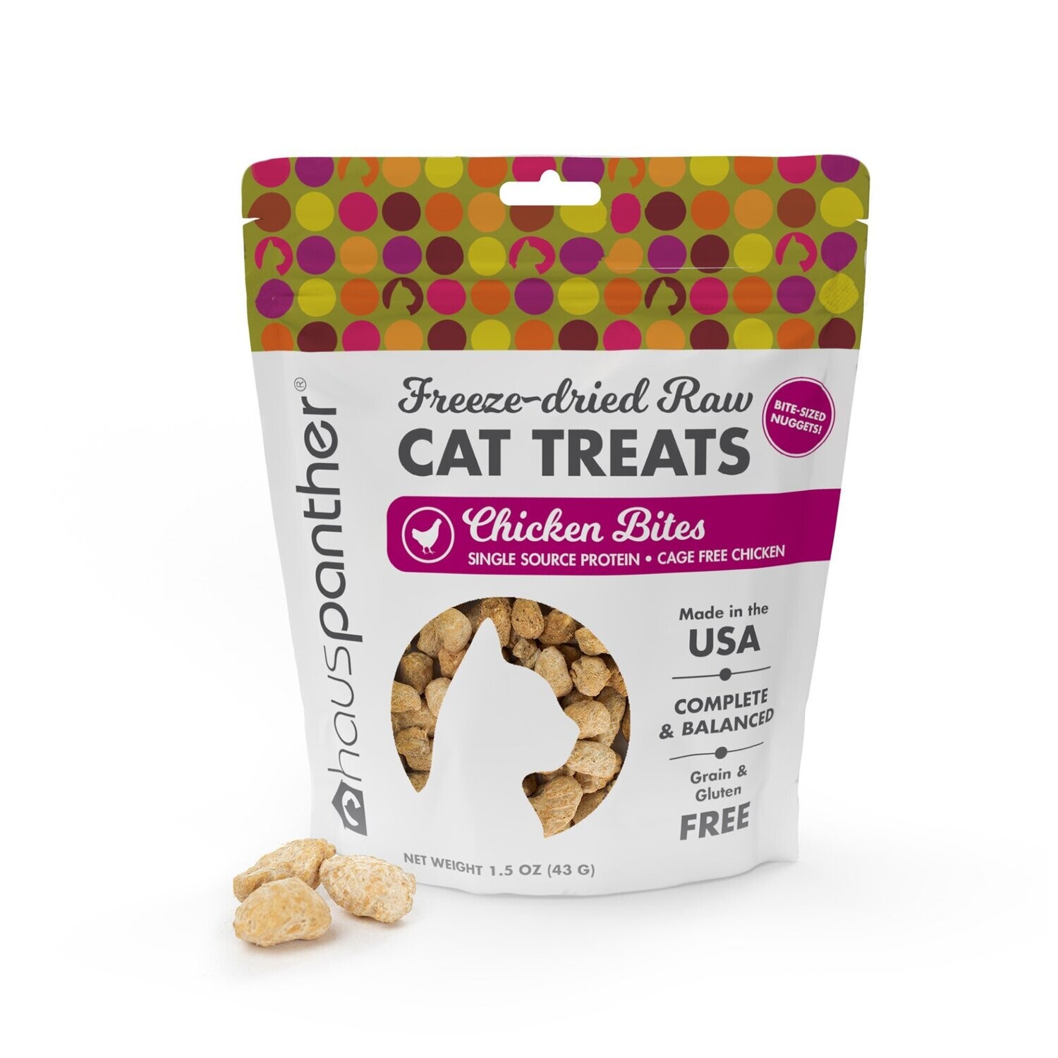 Hauspanther Freeze-dried Raw Complete & Balanced Nugget Cat Treats