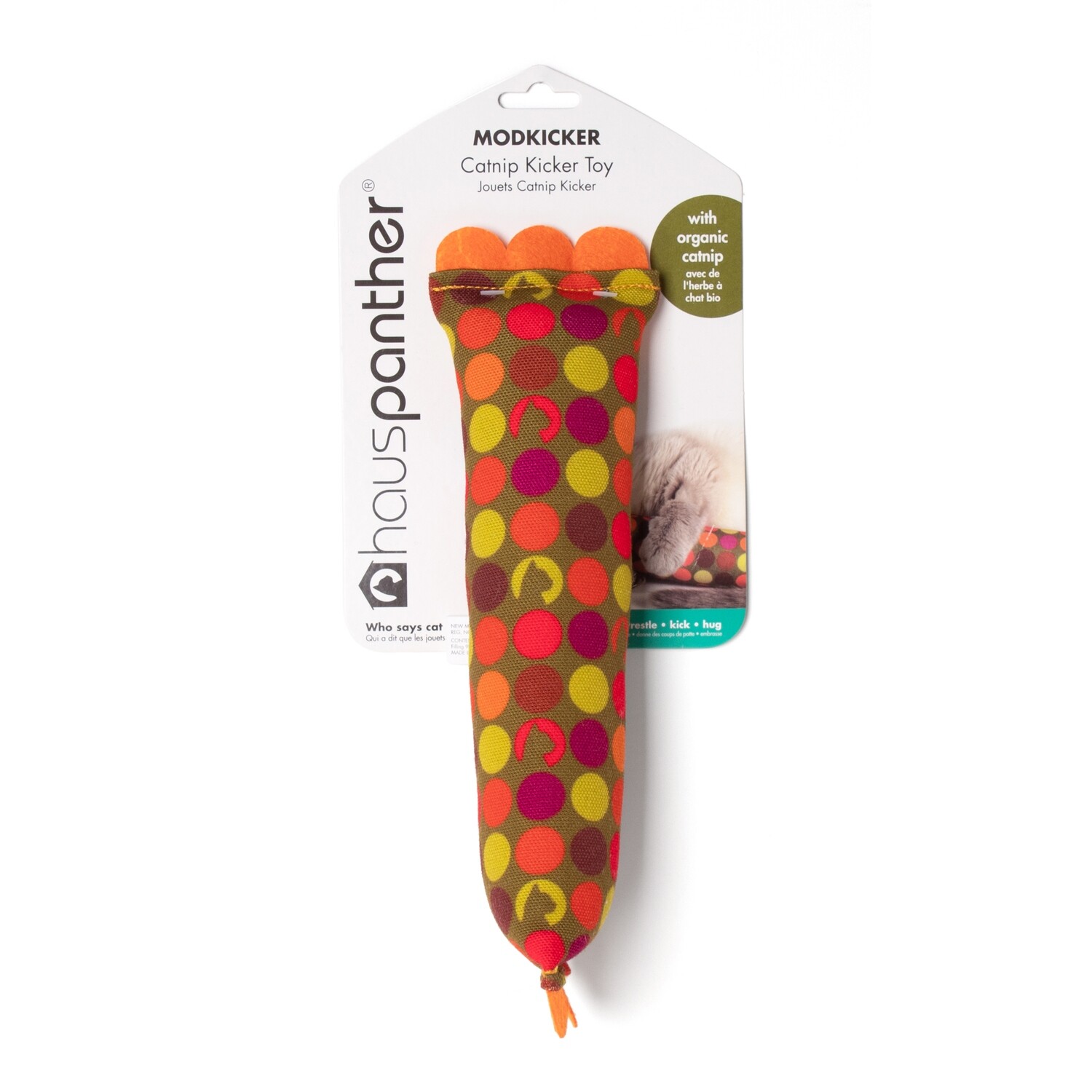 Hauspanther ModKicker Catnip Kicker Toy, Color: Zest