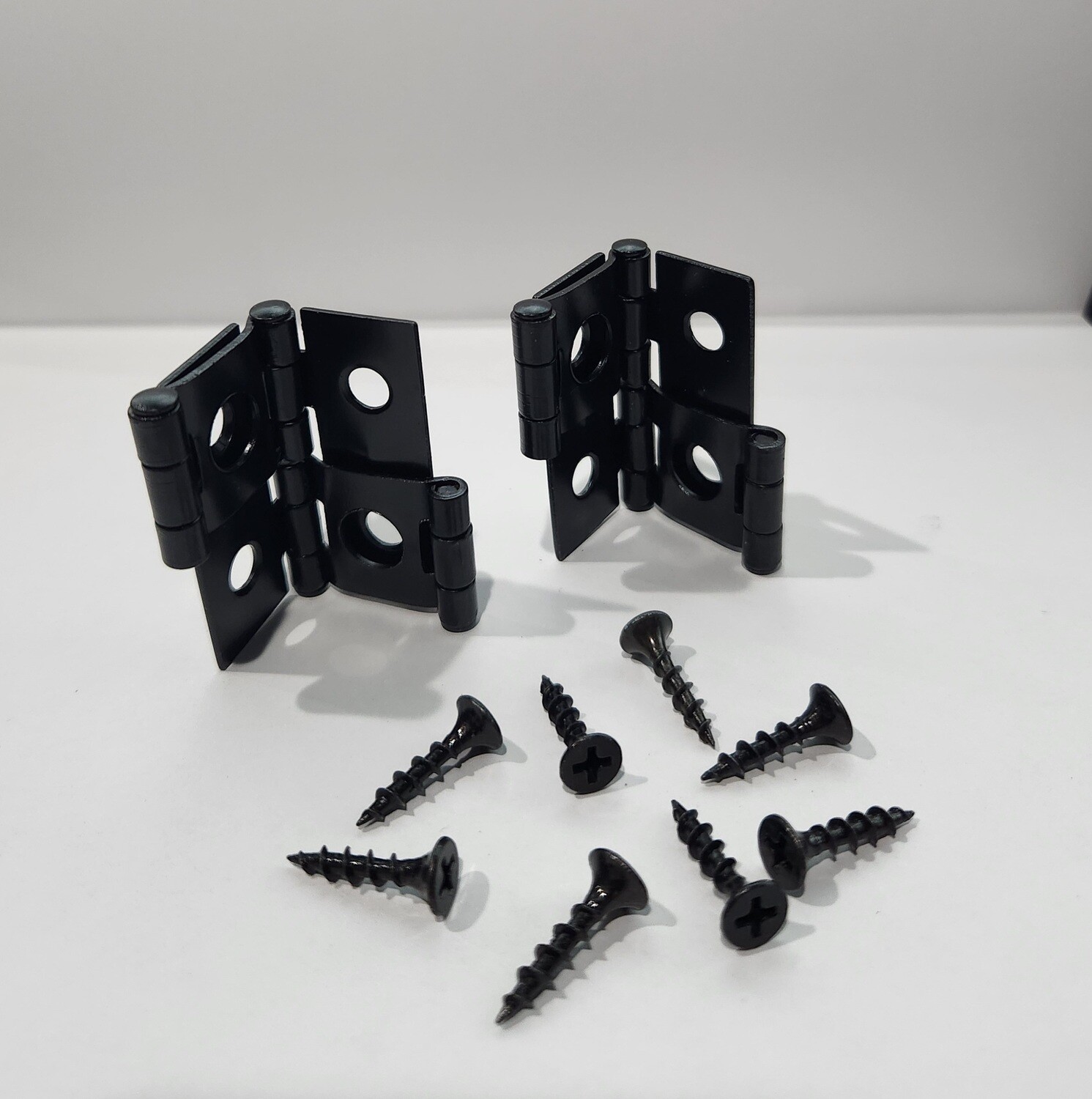 360˚ Gate Hinge & Screw Set, Black: Black