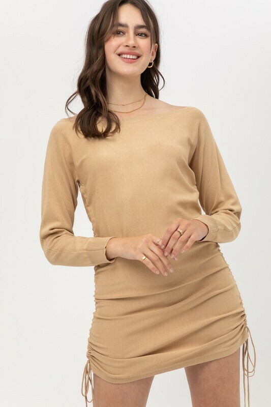 Camel Sweater Dress