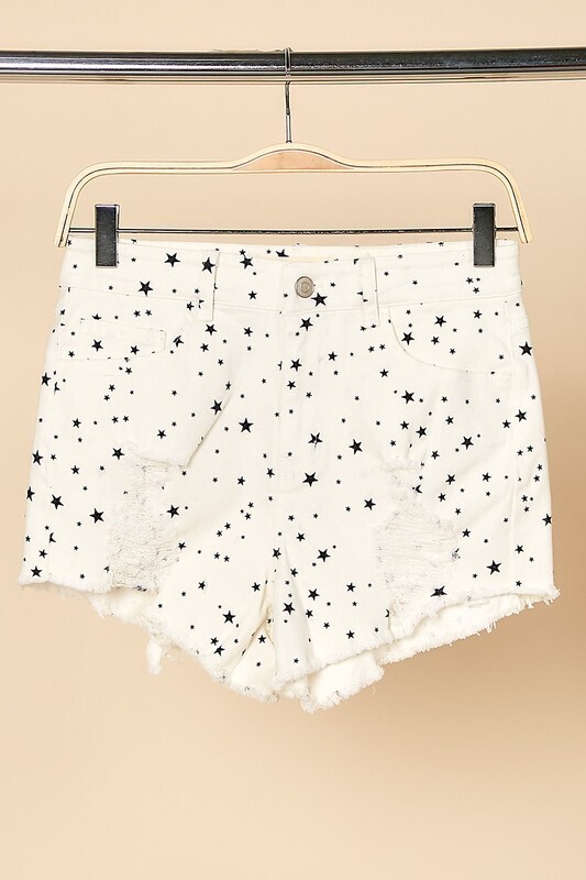Ivory Star Shorts