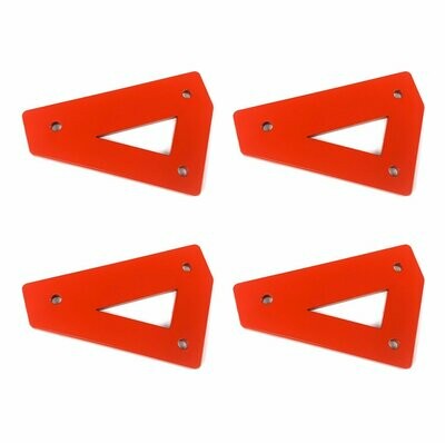 SimXPro® Adjustable feet brackets only 4x Red