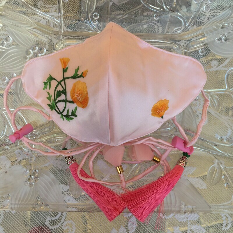 California Poppy Face Mask