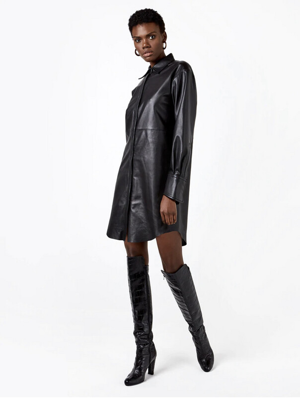 Bonsoir Leather Shirtdress