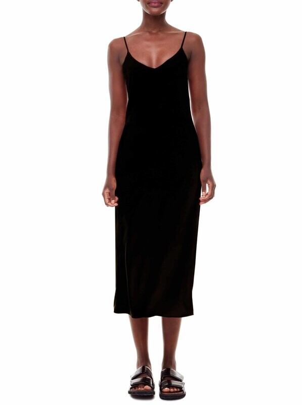Kourtney Faux Silk Slip Dress