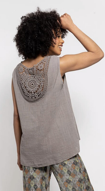 Crochet Back Top