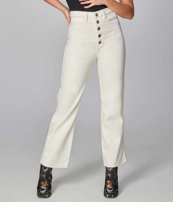 Stevie Ivory Flare Jeans