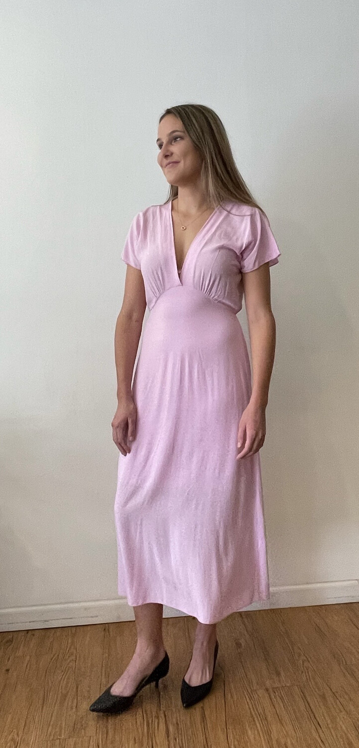 Deep V Neck Dress
