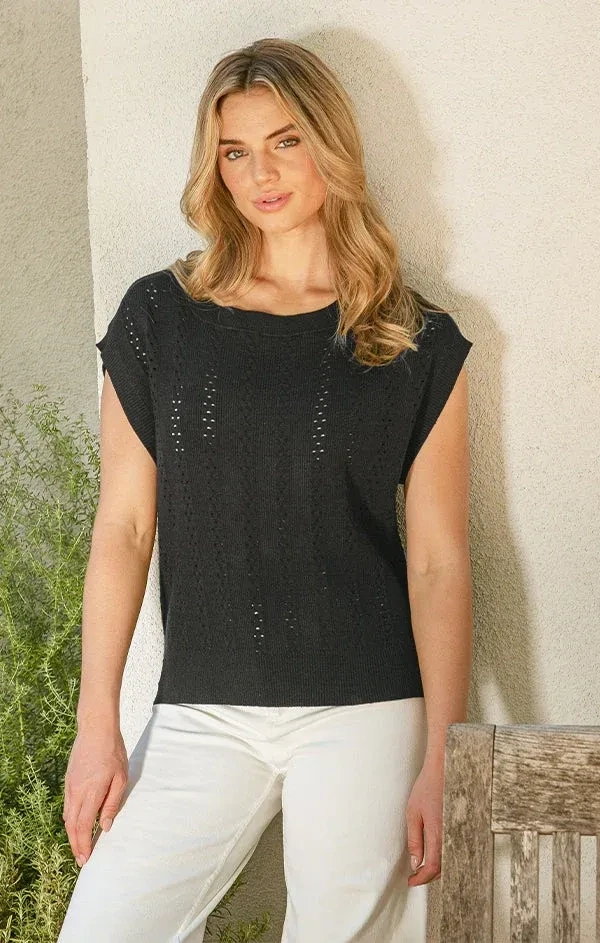 Pointelle Tee