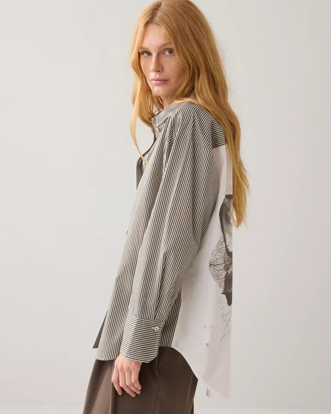 Printed Strip Shirt Printed Strip Shirt