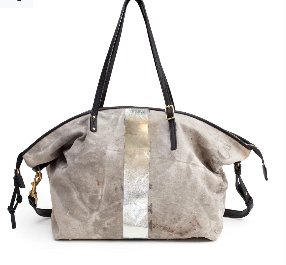 Postal Silver Strip Travel Bag