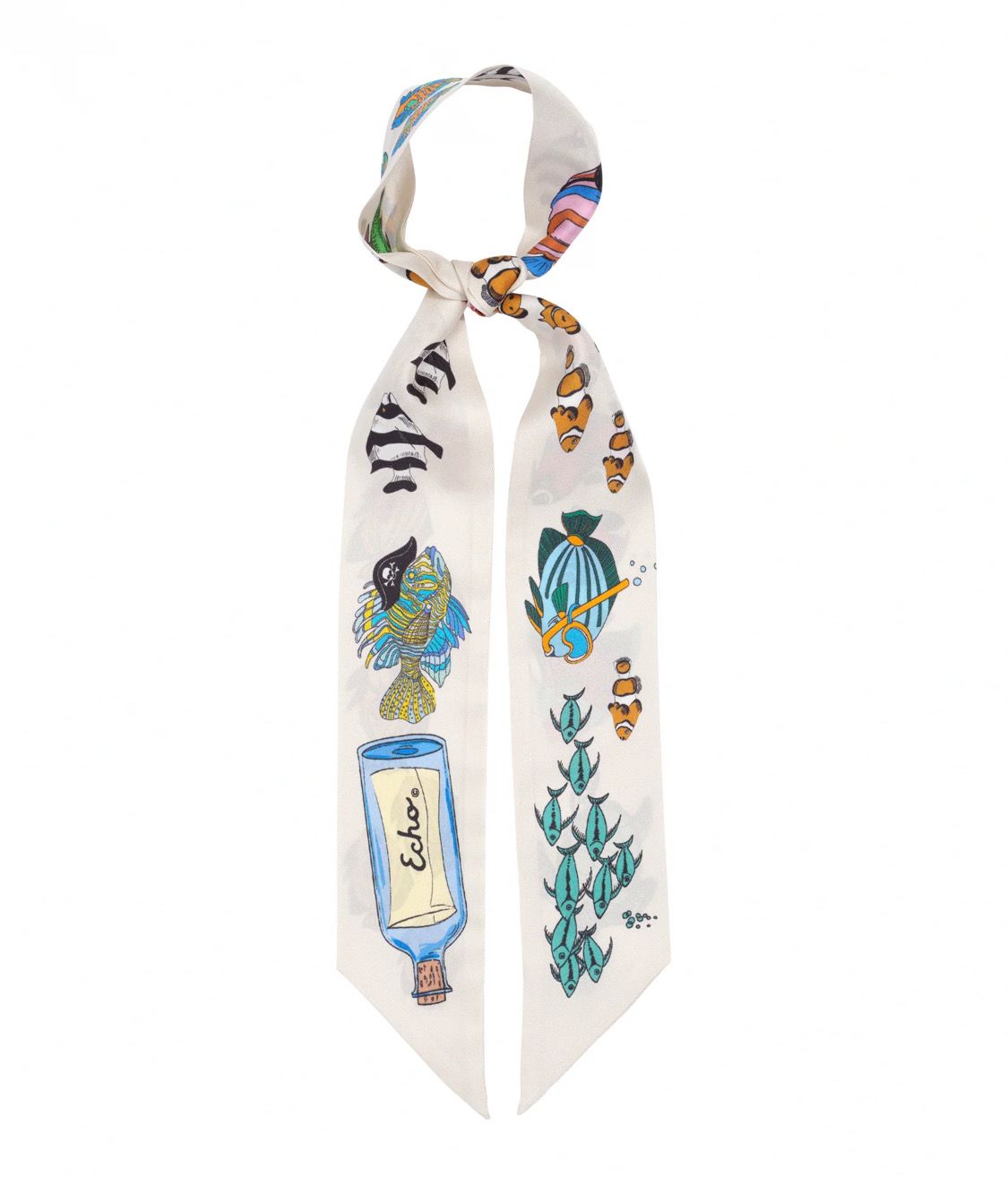 Lost At Sea Silk Ribbon Scarf