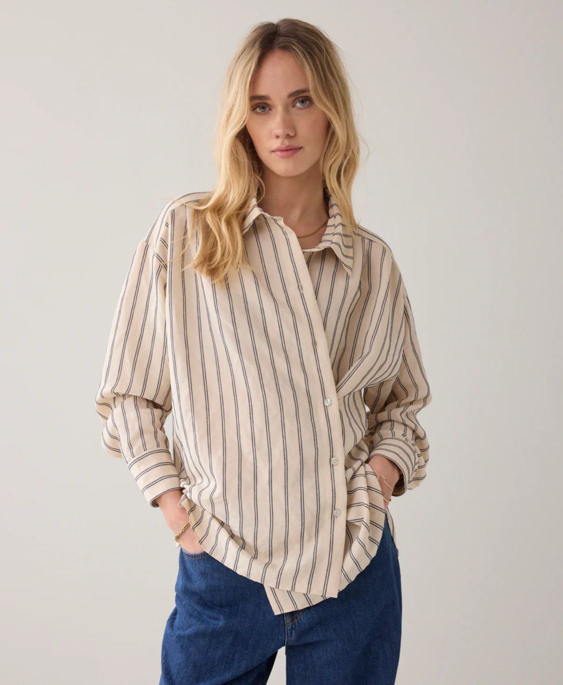 Cheneill Strip Blouse