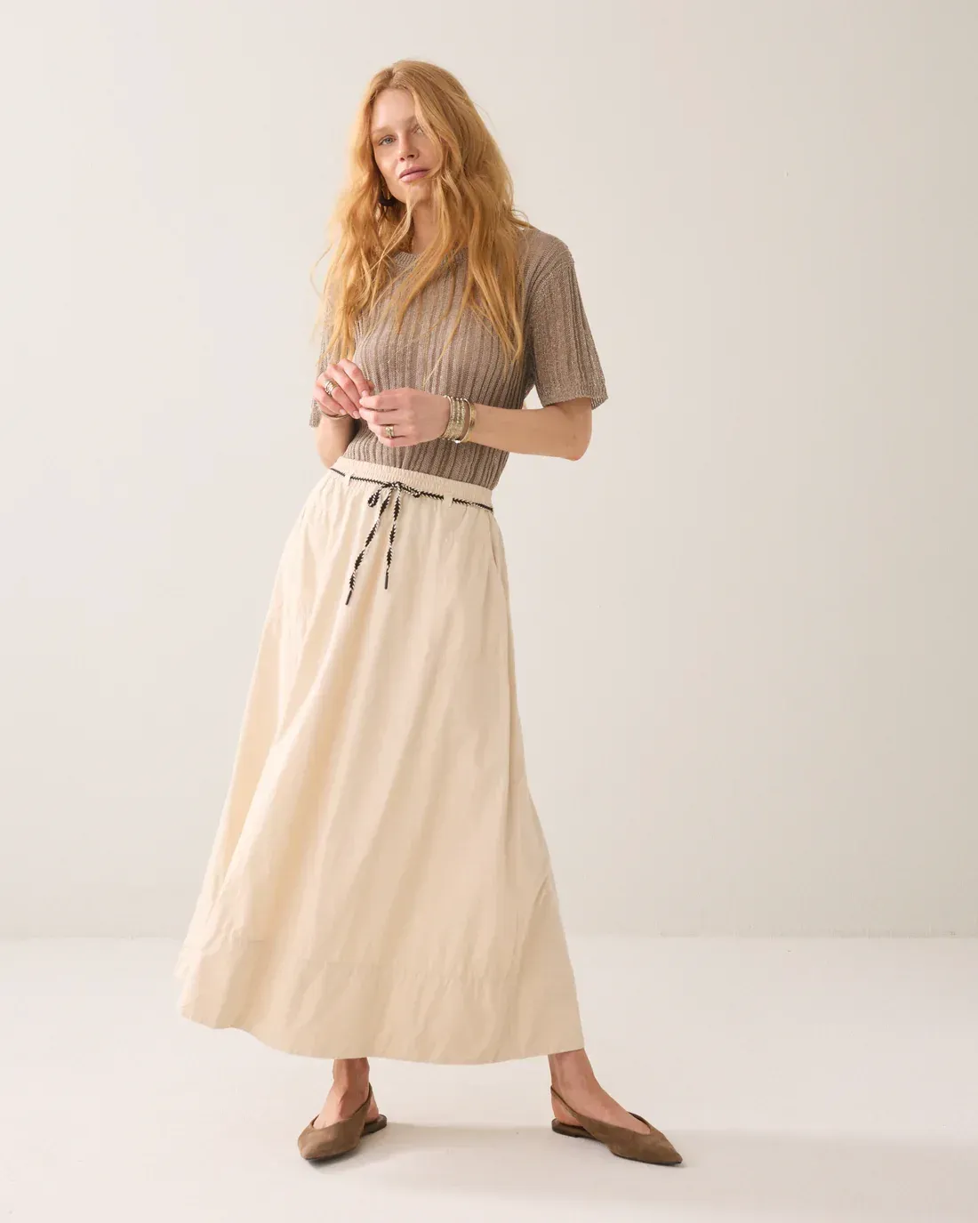 Breezy Cotton Canvas Skirt