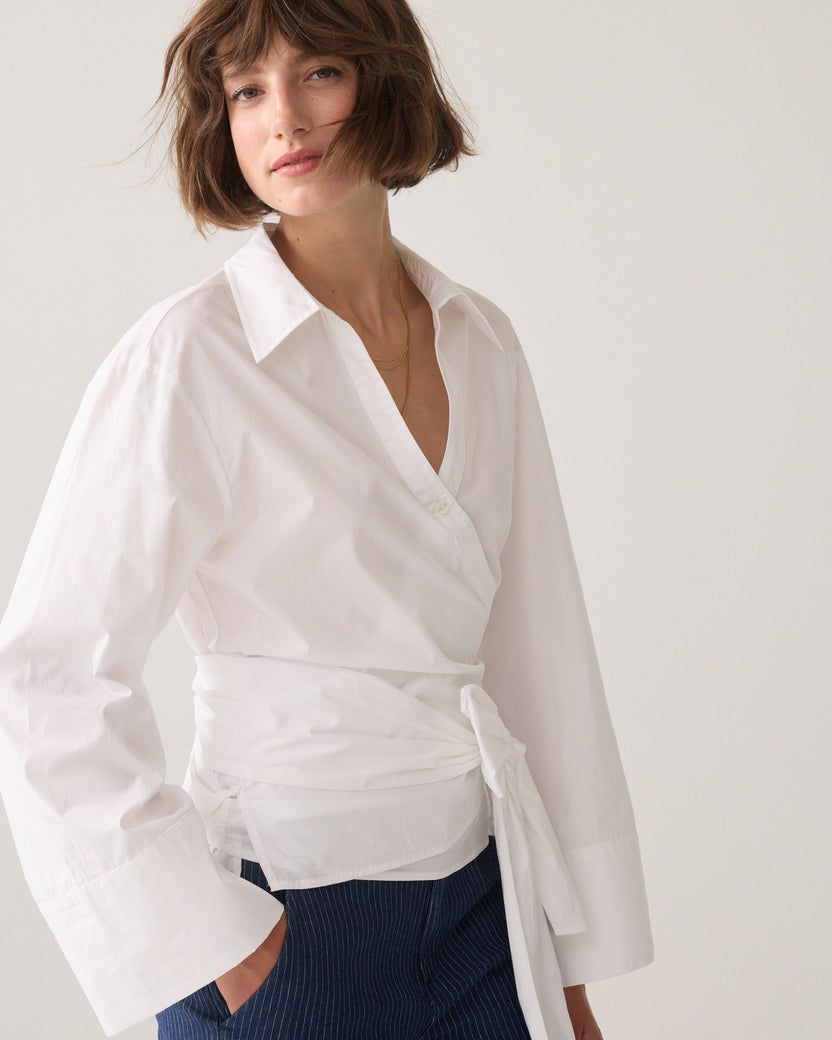 Wrap White Shirt Wrap White Shirt