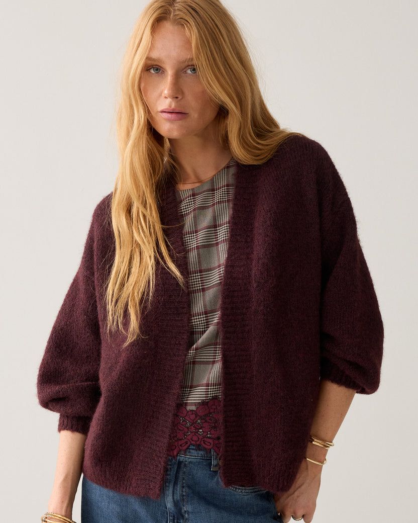 Puff Sleeve Cardi Puff Sleeve Cardi