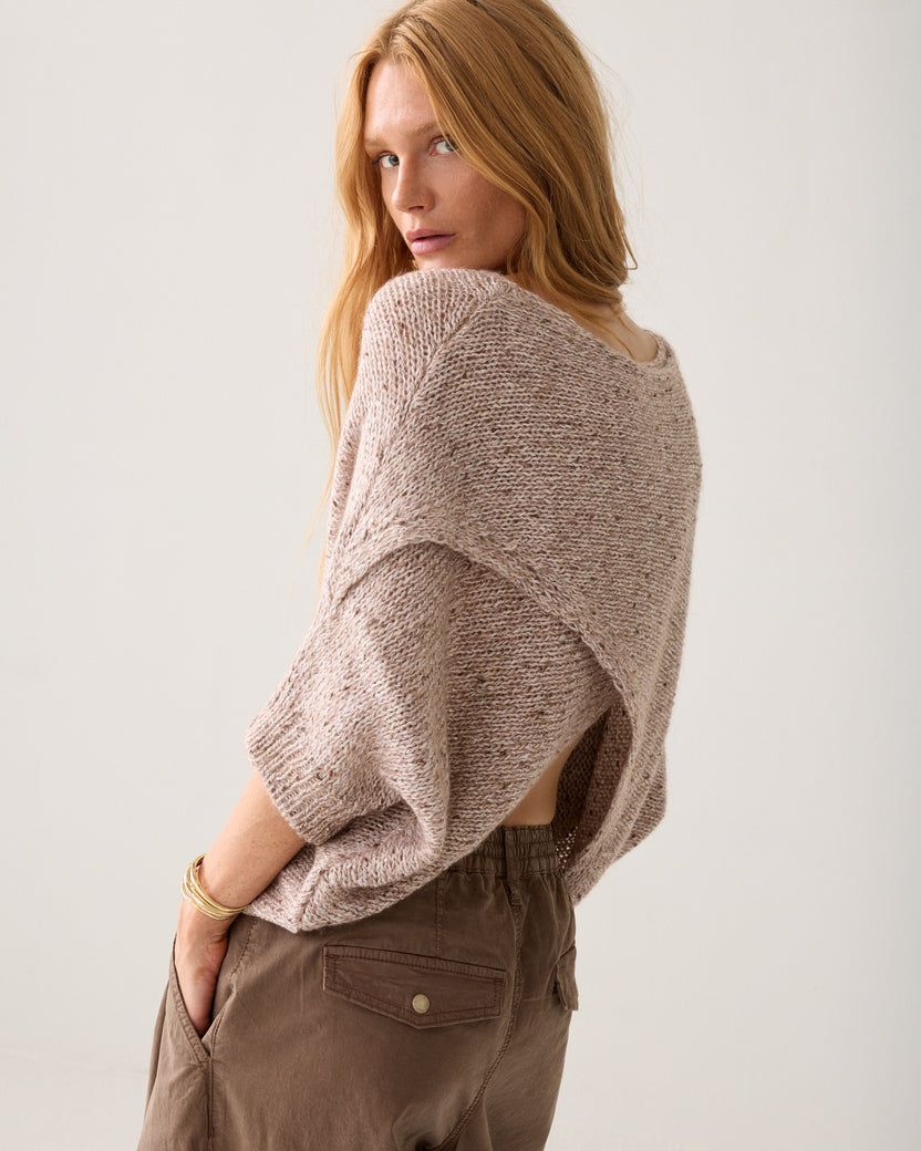 Sequins Cross Back Sweater Sequins Cross Back Sweater