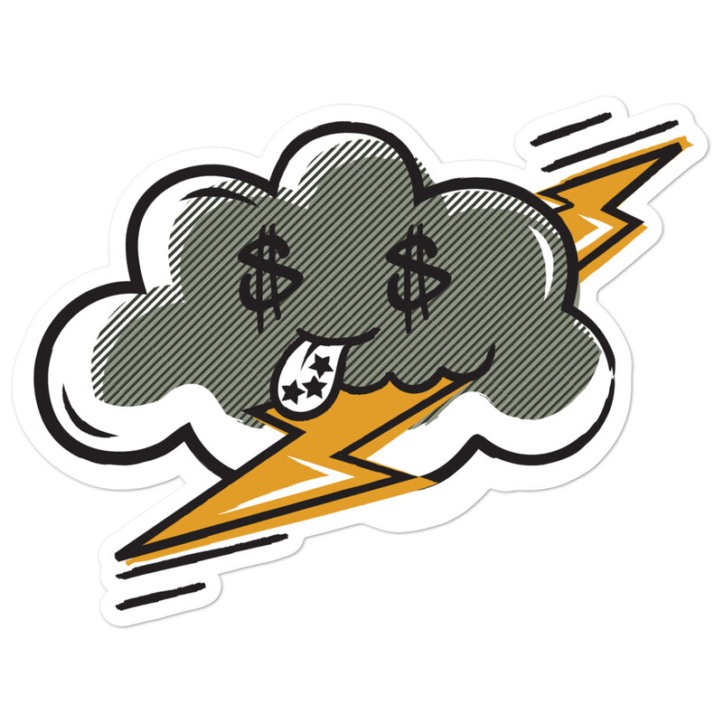 MONEY CLOUD STICKER