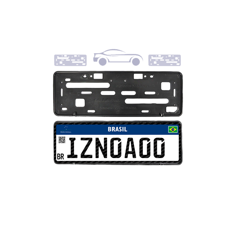 Suporte Protetor para Placa - Veículo (par)