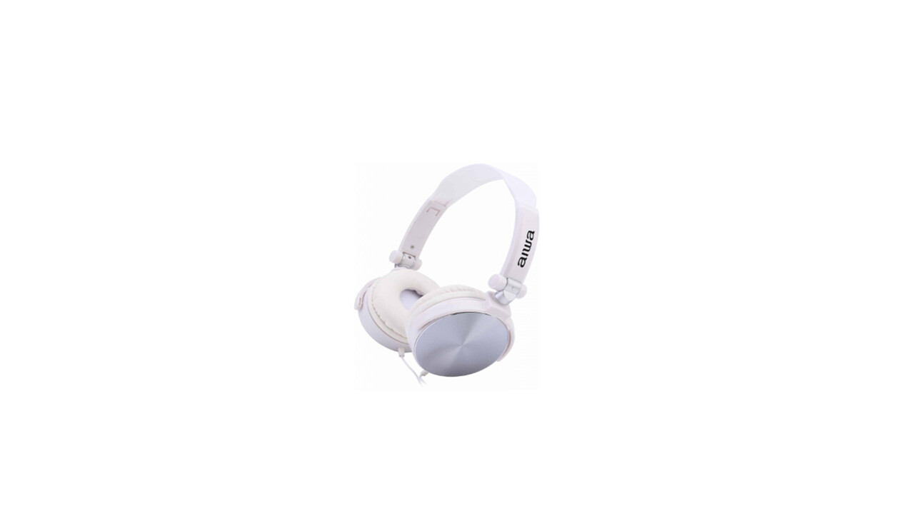 Audifono Aiwa Con Microfono 3.5Mm Brazo Ajustable Blanco