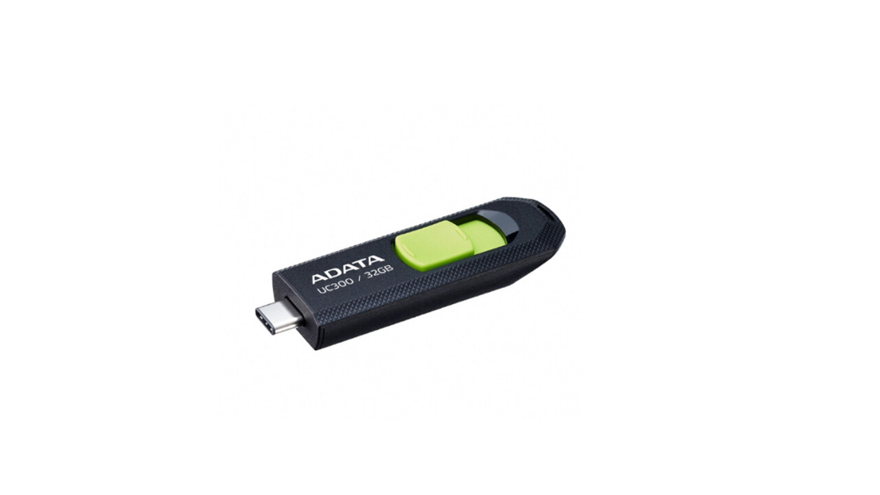 Usb-C 32Gb 3.2 Uc300 Negro/Verde Adata