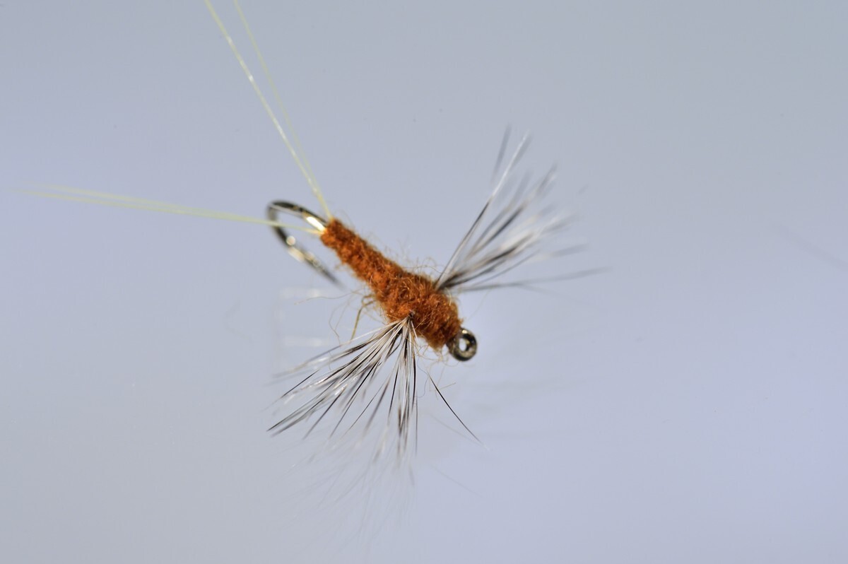 Red Brown Hackle Wing Spinner