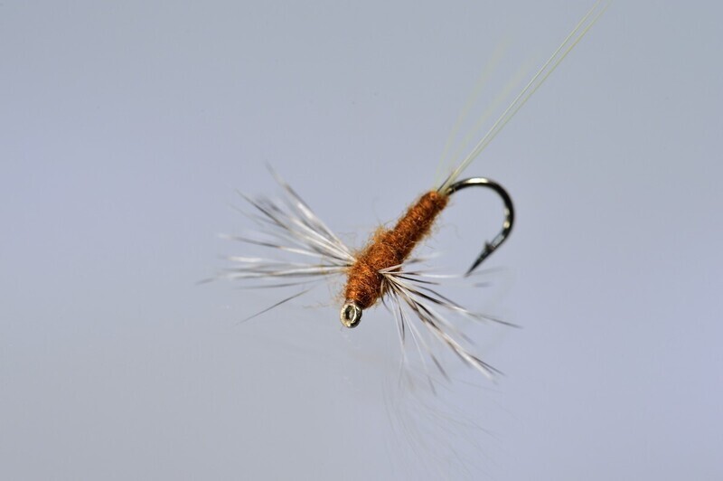 Red Brown Hackle Wing Spinner